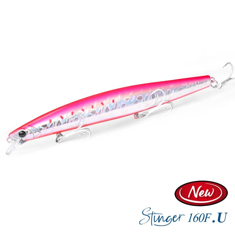 TSURINOYA 160F Ultra-long Casting Floating Minnow Fishing Lure DW110 STINGER 163mm 31g Sea Fishing Hard Bait Baits