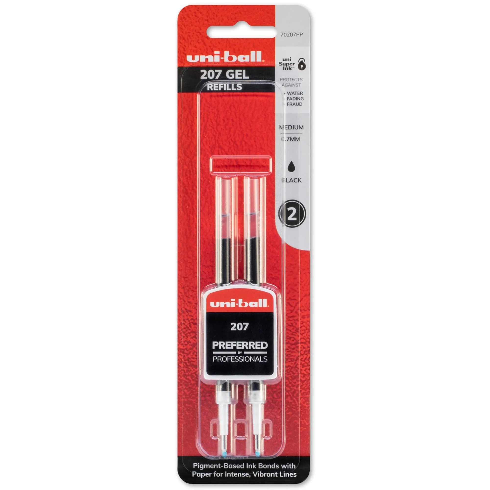 uni-ball 207 Retractable Gel - Refill 2pk