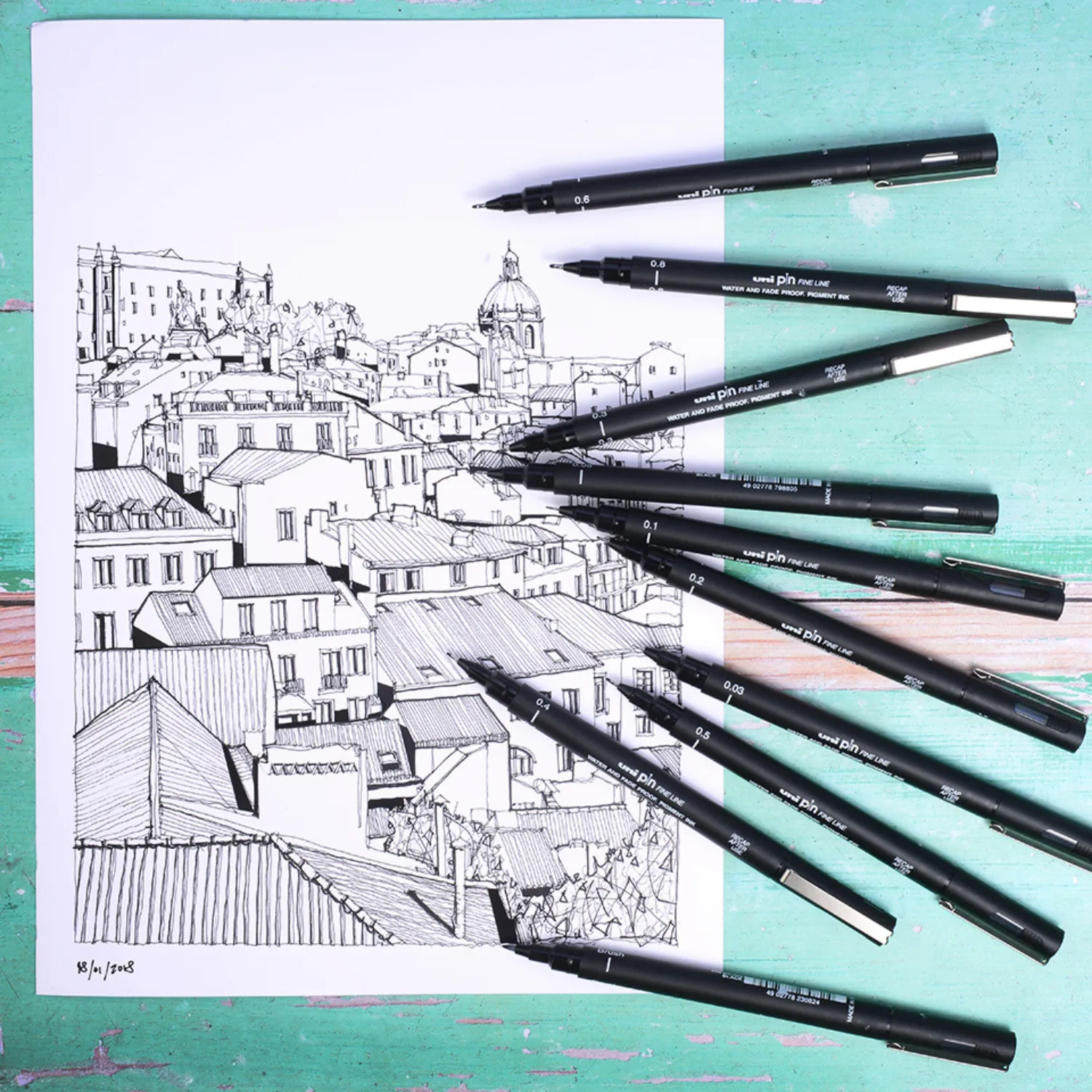 Uni Pin Fine Line Pen 0.1mm