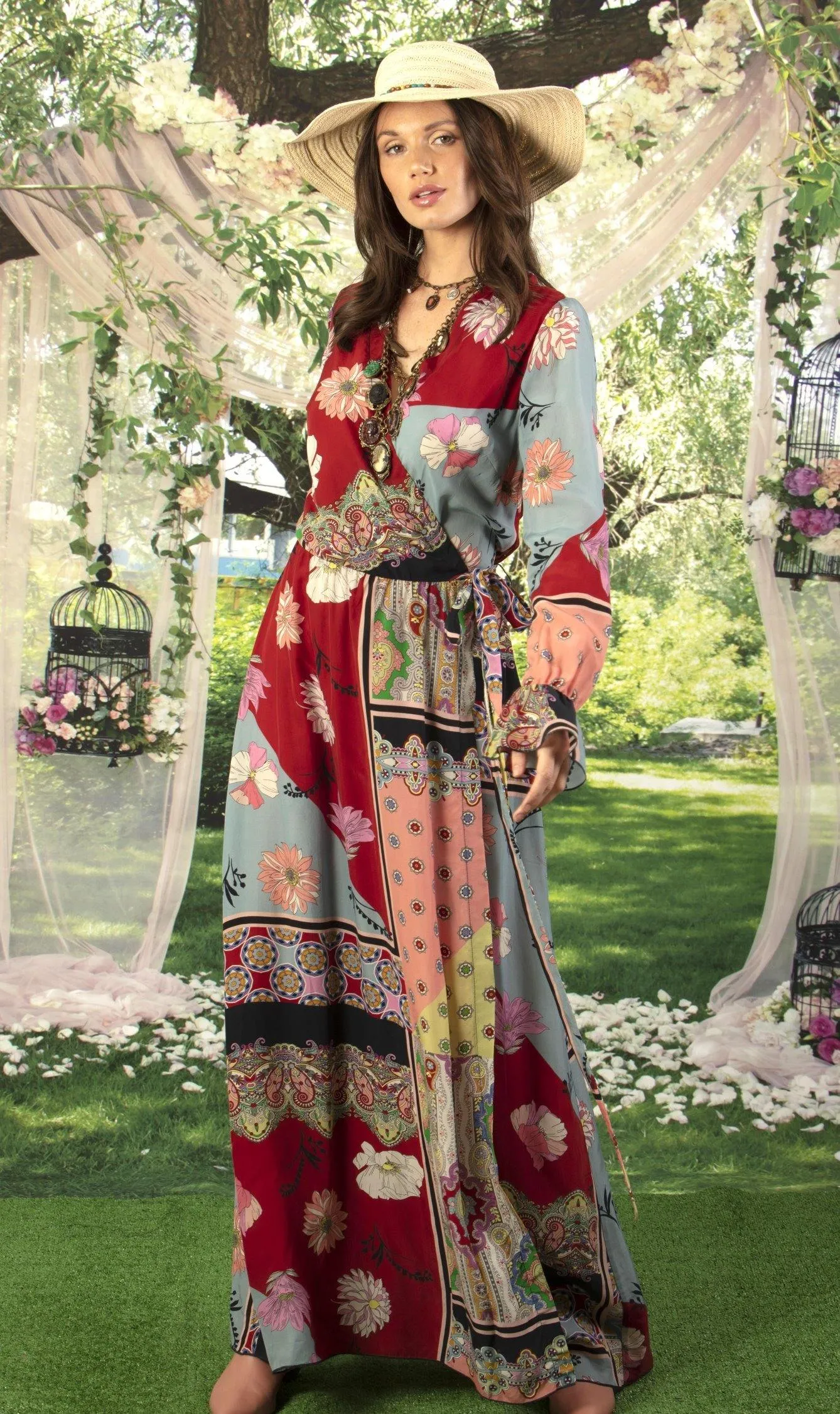 Victorian Style Wrap Dress