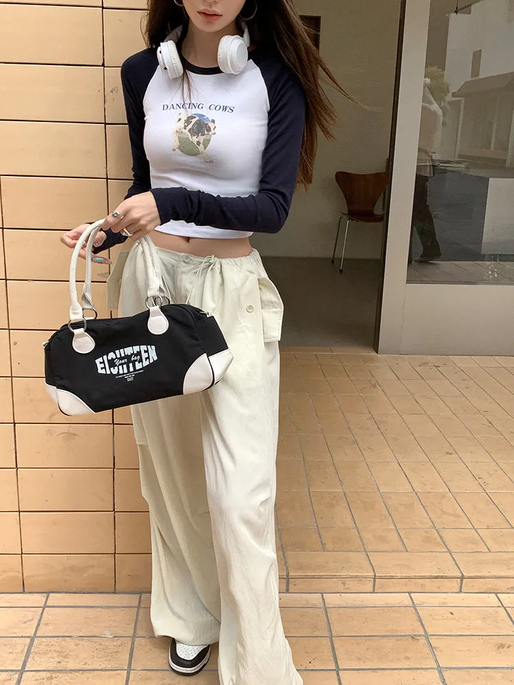 VINTAGE COW LONG SLEEVES  KF83512