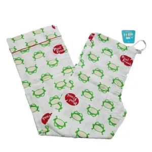Vintage Paul Frank Pajama Pants, Lester the Frog, White, XS