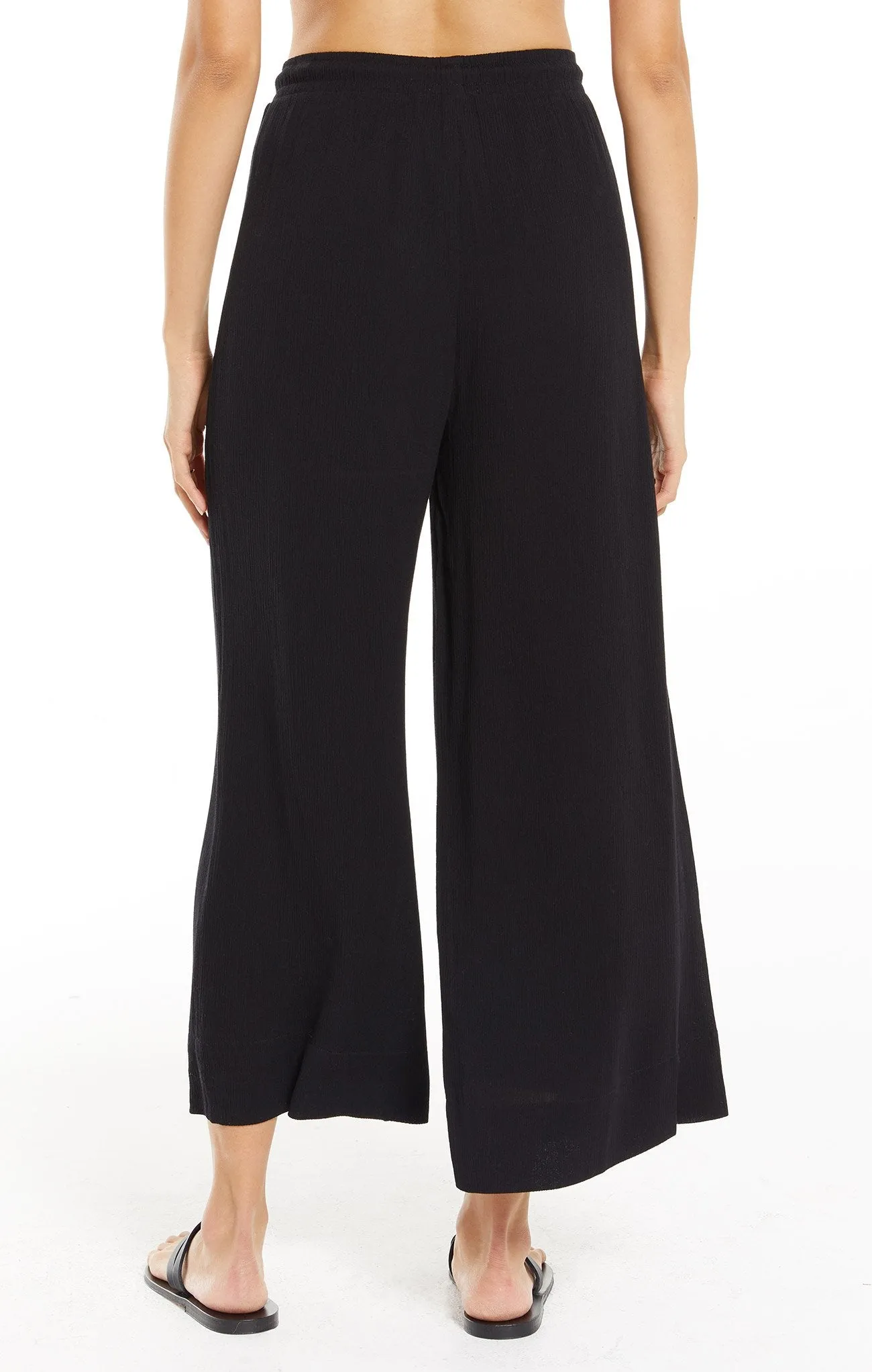 Whitesands wide leg pants in black