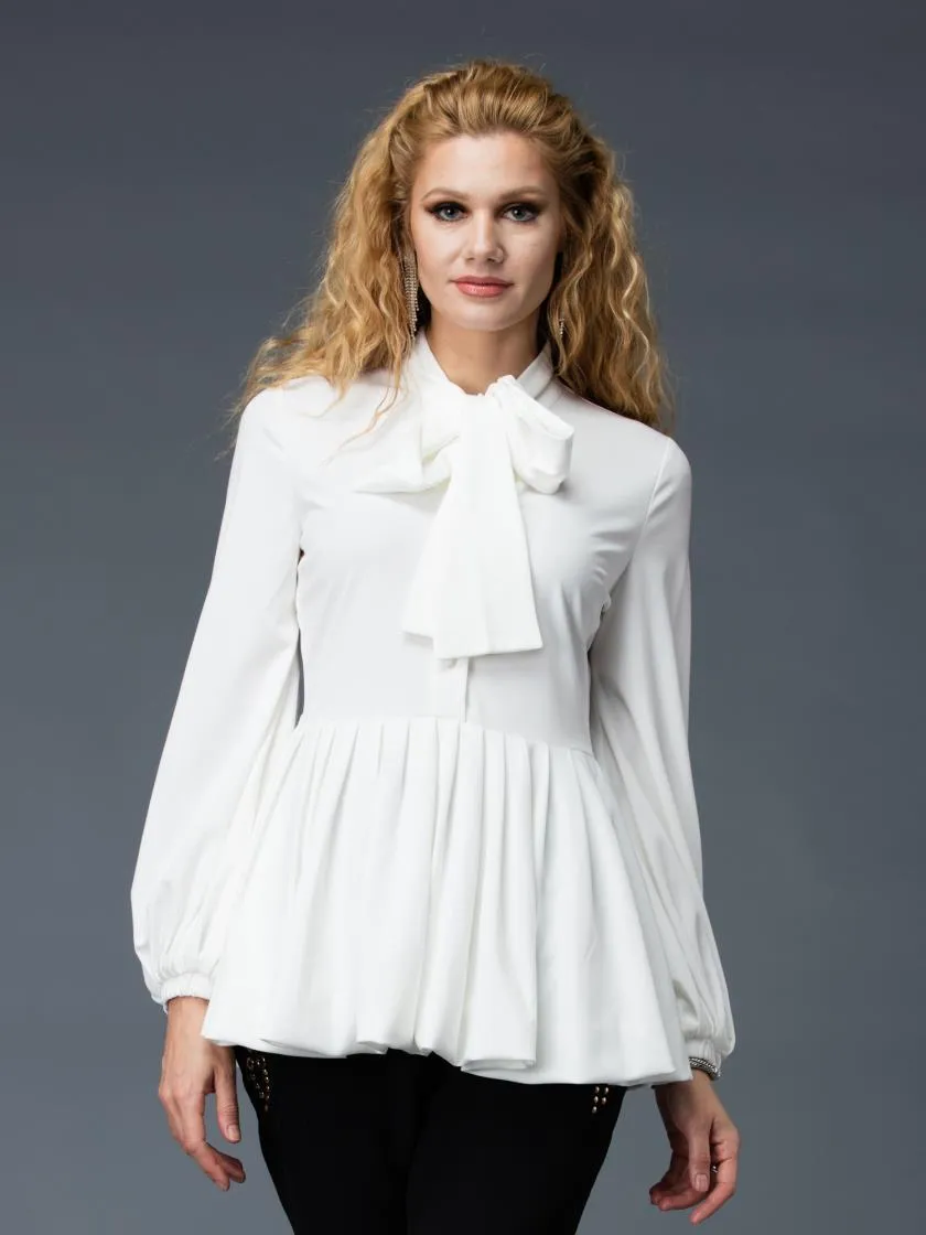 Whitney Peplum Tie Top