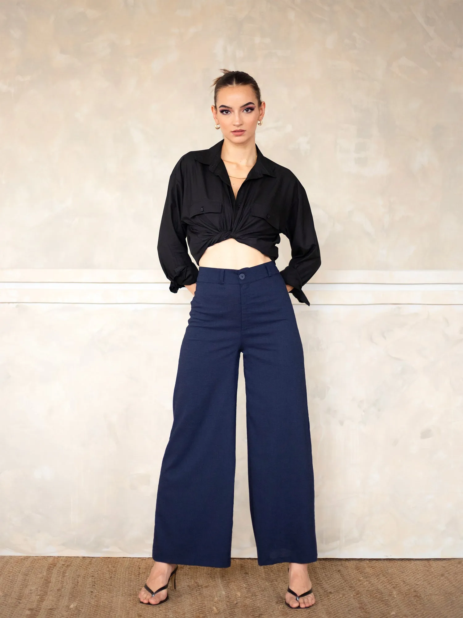 Wide Leg Culotte Pant
