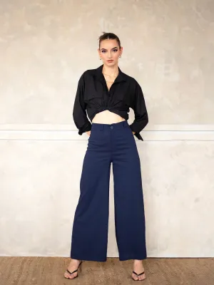 Wide Leg Culotte Pant