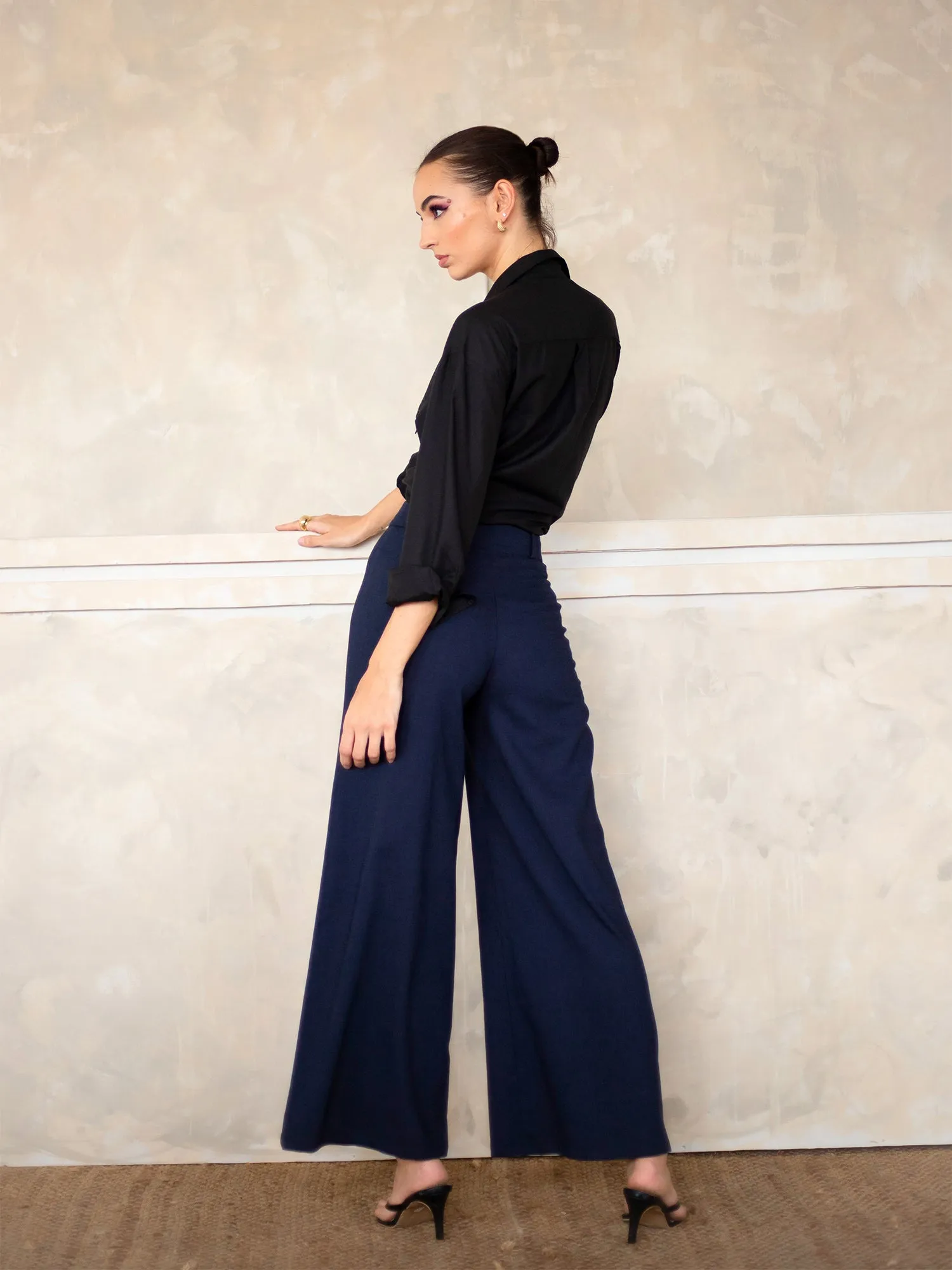 Wide Leg Culotte Pant