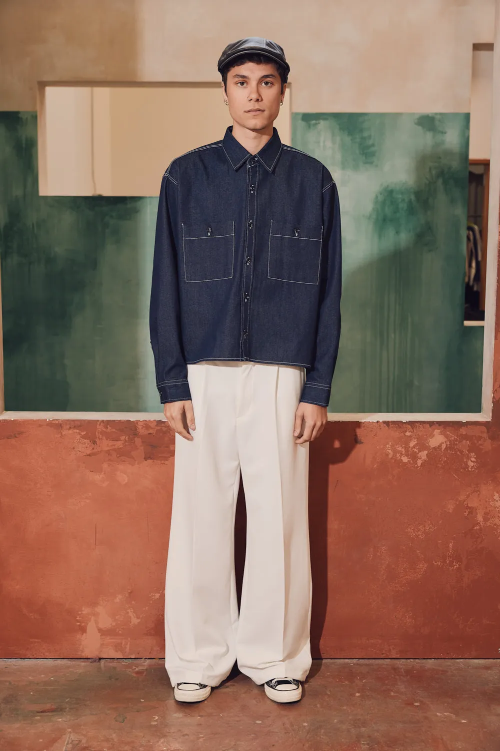 Wide Leg With Strings Relaxed Trouser