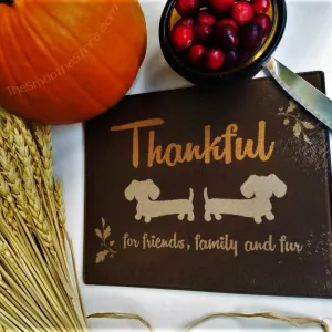 Wiener Dog Thanksgiving Day Cutting Board