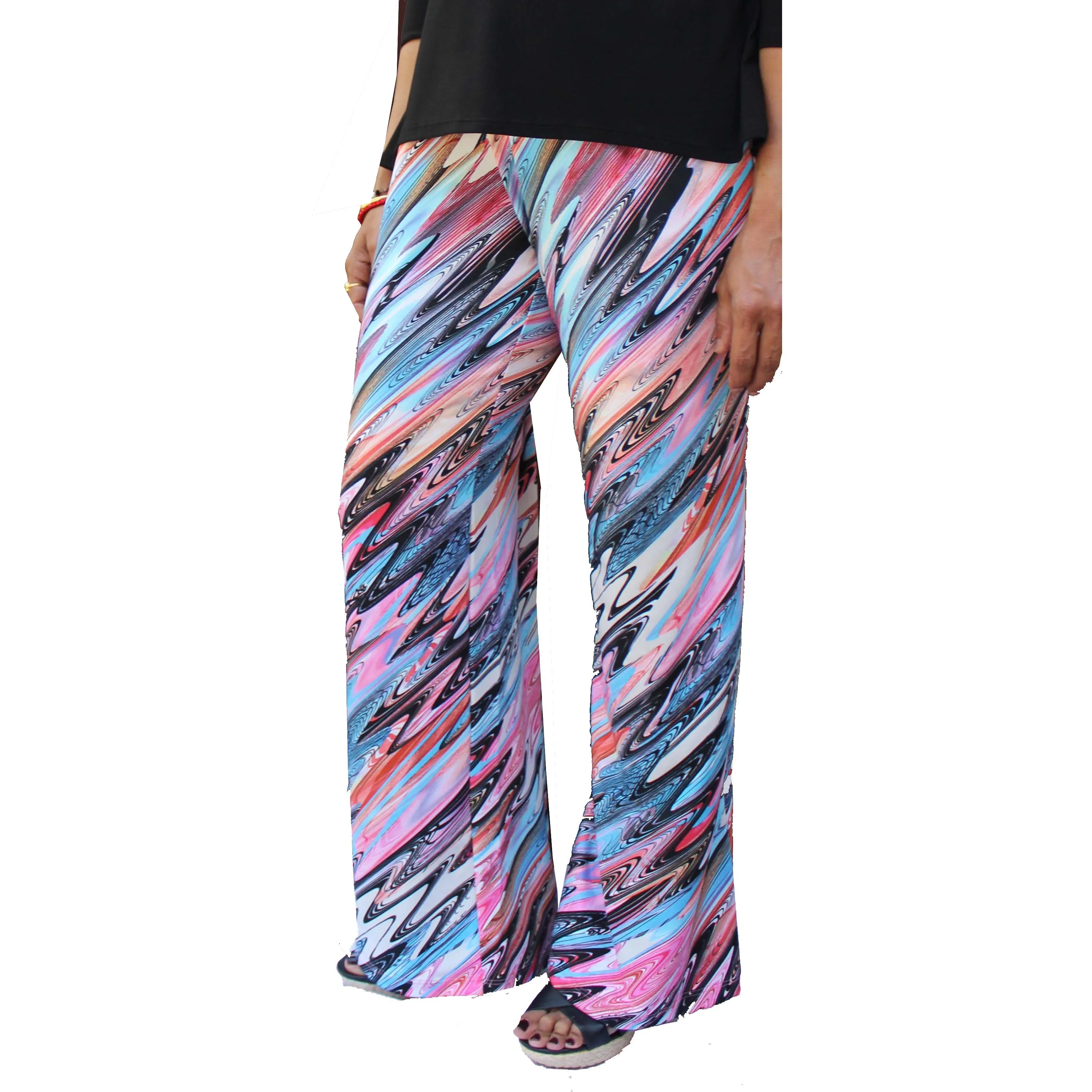Womens Soft knit Palazzon Pants