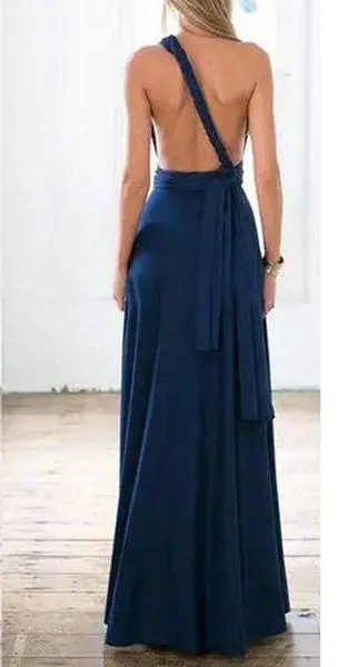 Wrap Convertible Boho Maxi  Dress Multiple Colors