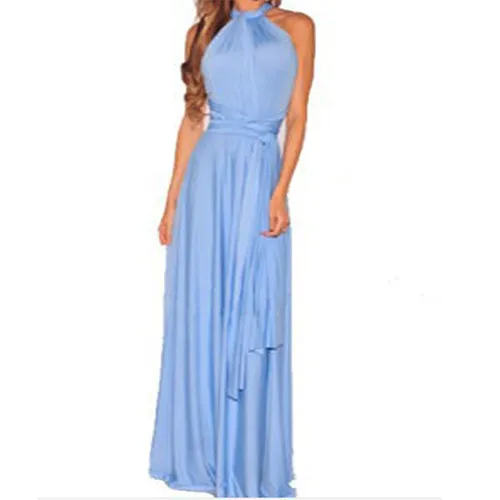 Wrap Convertible Boho Maxi  Dress Multiple Colors