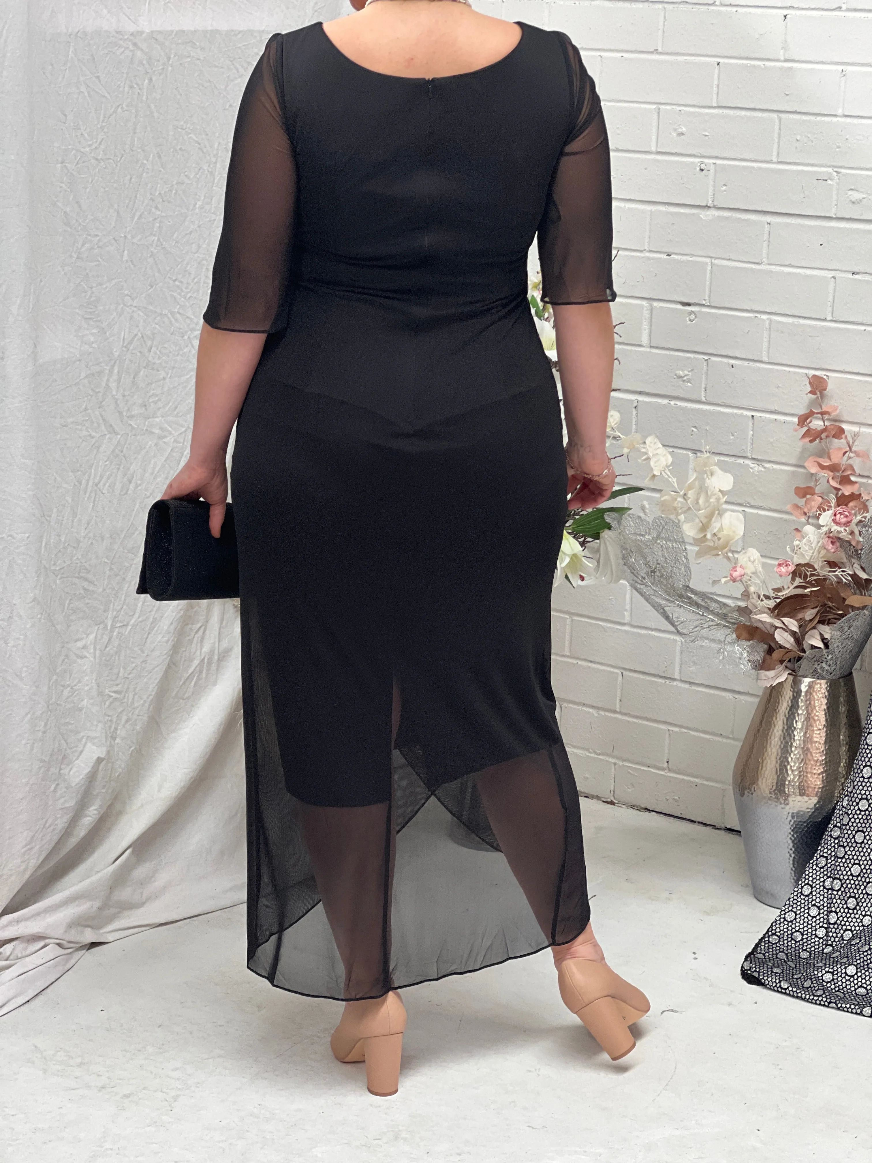 Yancy Black Evening Dress