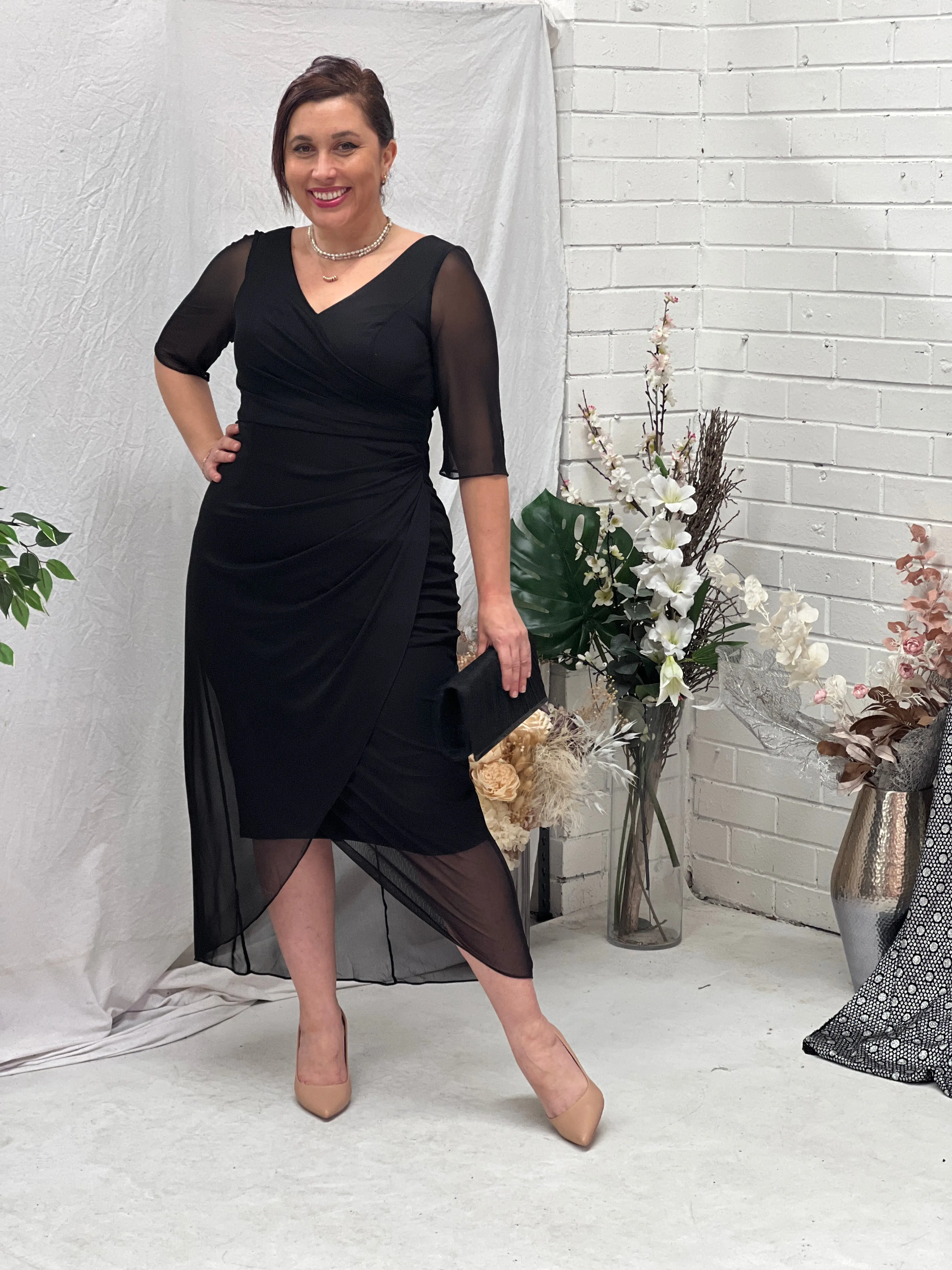 Yancy Black Evening Dress