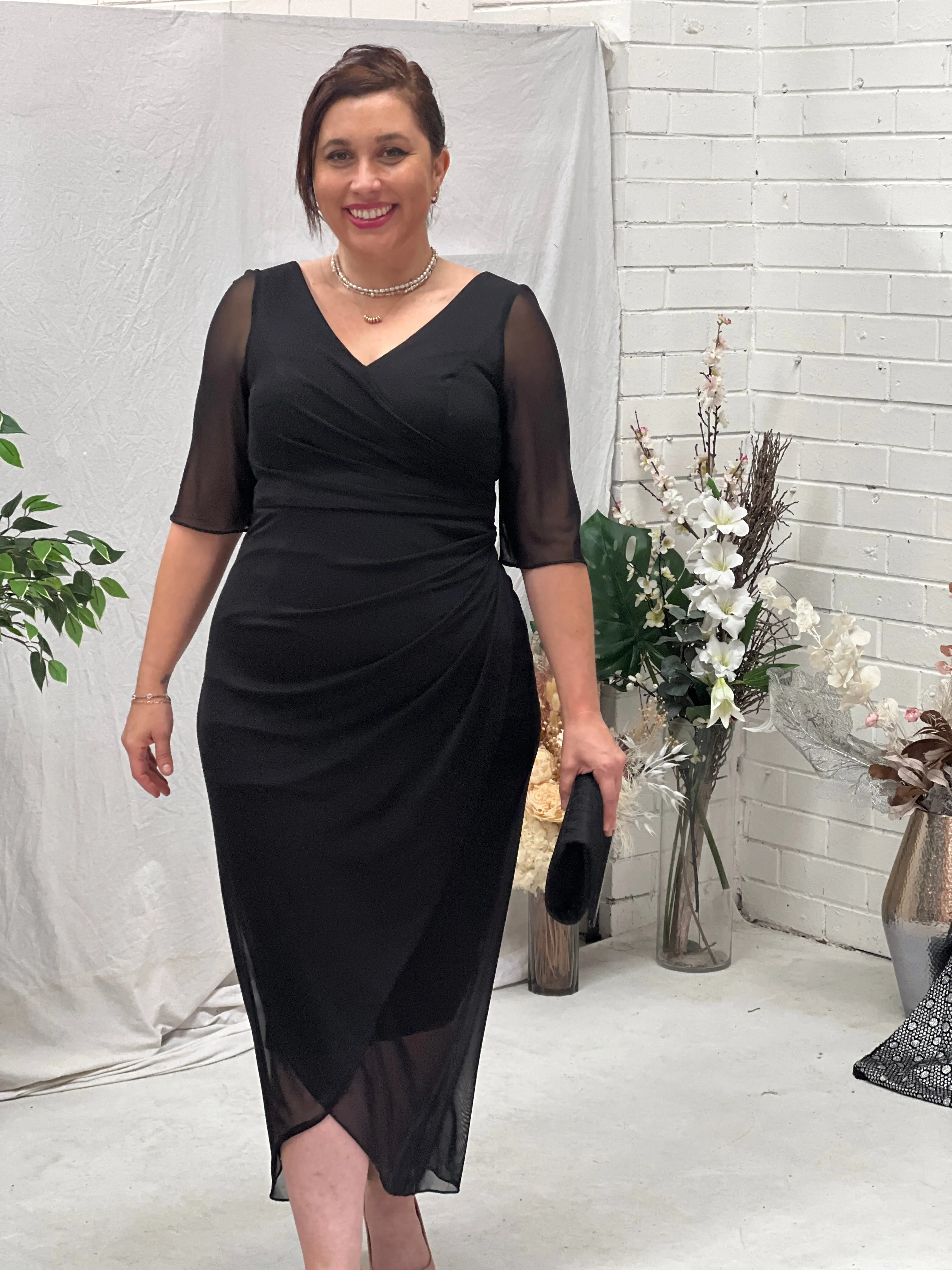 Yancy Black Evening Dress