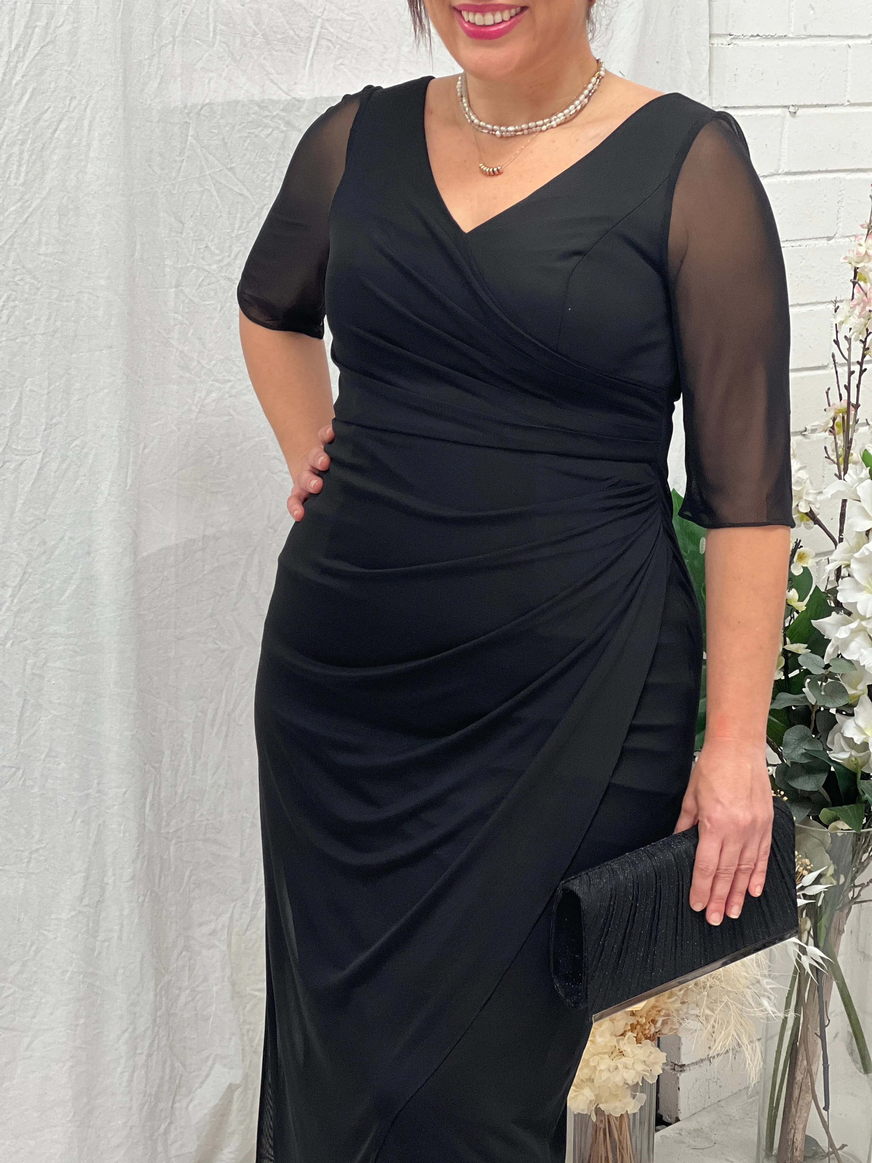 Yancy Black Evening Dress