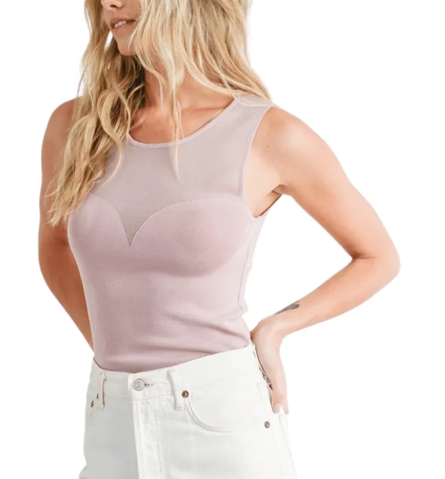 Zephyr Sweetheart Knit Tank Top
